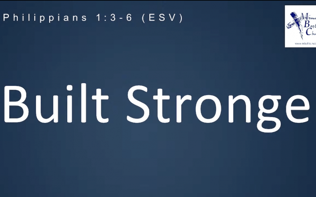 Built Stronger – Pastor Tim Ingle